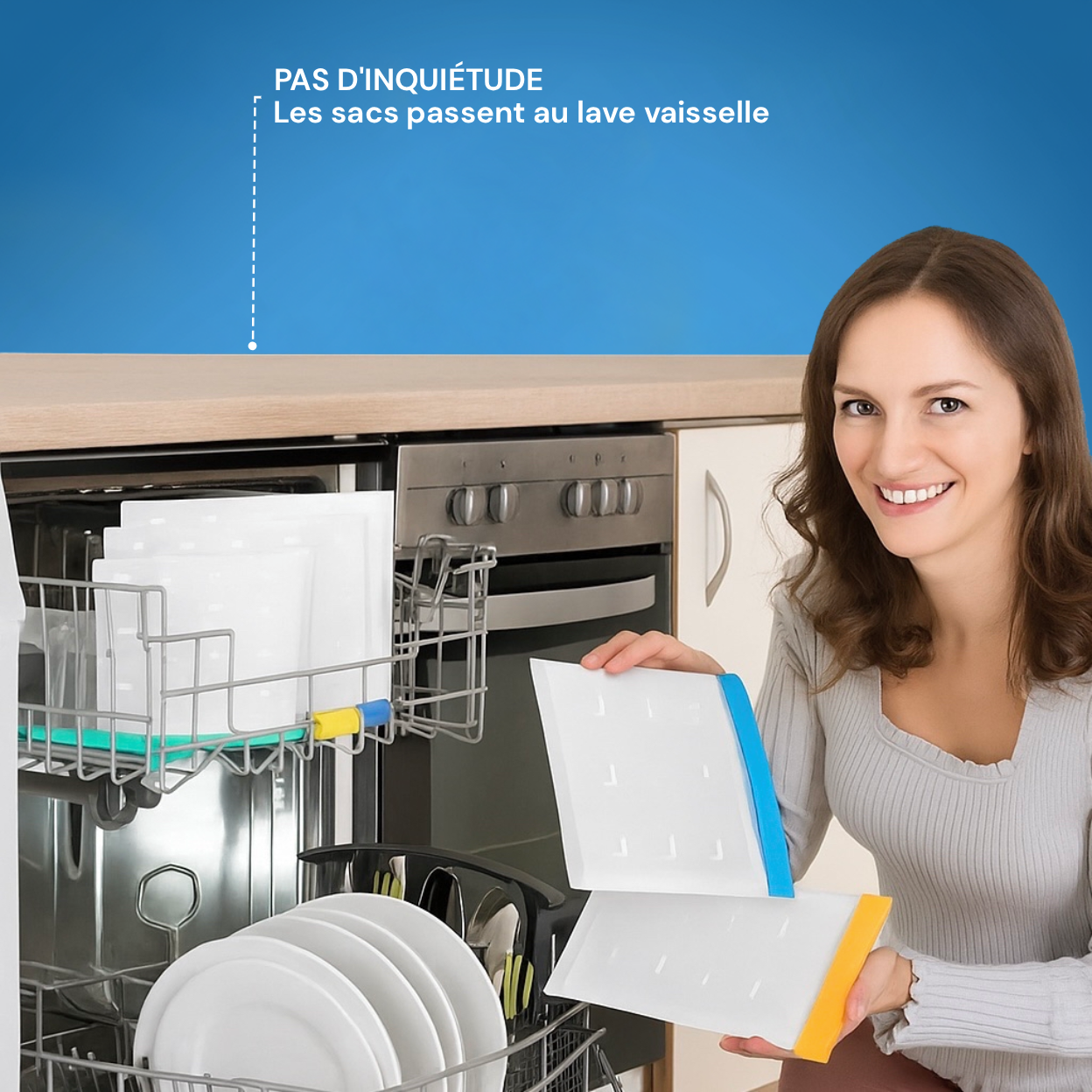 Sacs Alimentaires en Silicone Réutilisables